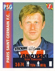 Sticker Igor Yanovski - Euro Super Clubs 1999 n. 267 - Panini