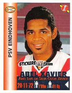 Sticker Abel Luís da Silva Costa Xavier - Euro Super Clubs 1999 n. 274 - Panini