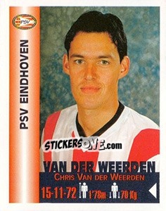 Sticker Chris Van der Weerden - Euro Super Clubs 1999 n. 276 - Panini