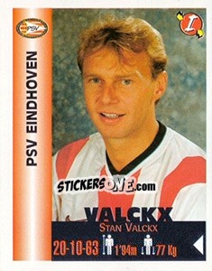 Sticker Stan Valckx - Euro Super Clubs 1999 - Panini