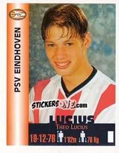 Sticker Theo Lucius - Euro Super Clubs 1999 n. 278 - Panini
