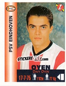 Figurina Davy Oyen - Euro Super Clubs 1999 - Panini