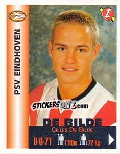 Sticker Gilles De Bilde - Euro Super Clubs 1999 n. 284 - Panini