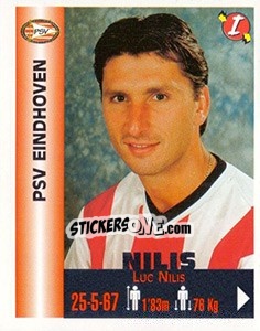 Sticker Luc Nilis - Euro Super Clubs 1999 - Panini
