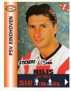 Sticker Luc Nilis - Euro Super Clubs 1999 n. 287 - Panini