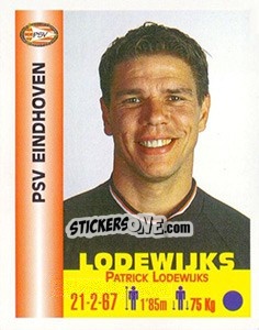 Sticker Patrick Lodewijks - Euro Super Clubs 1999 - Panini