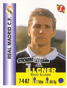 Sticker Bodo Illgner - Euro Super Clubs 1999 - Panini