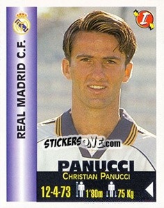 Sticker Christian Panucci - Euro Super Clubs 1999 n. 290 - Panini