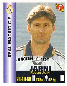 Figurina Robert Jarni - Euro Super Clubs 1999 - Panini