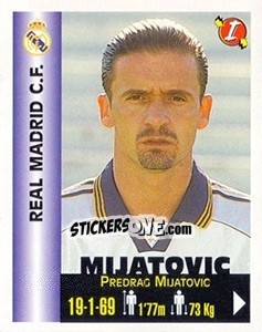 Sticker Predrag Mijatovic - Euro Super Clubs 1999 n. 301 - Panini