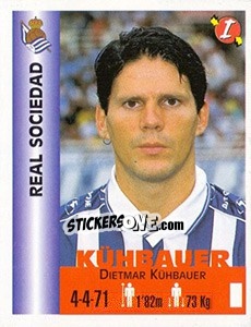 Cromo Dietmar Kühbauer - Euro Super Clubs 1999 n. 313 - Panini