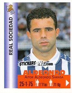 Cromo Aitor Aldeondo Sarasa - Euro Super Clubs 1999 - Panini