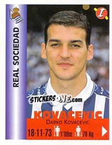Figurina Darko Kovacevic - Euro Super Clubs 1999 - Panini