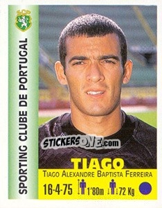 Cromo Tiago Alexandre Baptista Ferreira - Euro Super Clubs 1999 - Panini
