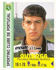 Sticker Facundo Hernán Quiroga - Euro Super Clubs 1999 n. 324 - Panini