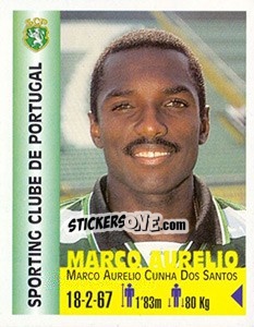 Sticker Marco Aurelio Cunha Dos Santos - Euro Super Clubs 1999 n. 325 - Panini