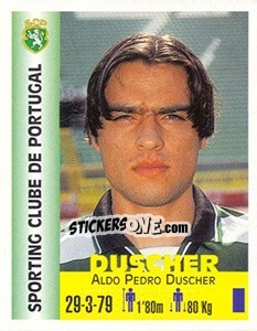 Sticker Aldo Pedro Duscher - Euro Super Clubs 1999 n. 328 - Panini