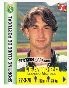 Cromo Leandro Machado - Euro Super Clubs 1999 - Panini