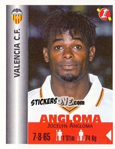 Figurina Jocelyn Angloma - Euro Super Clubs 1999 - Panini