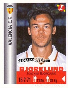 Cromo Joachim Bjorklund - Euro Super Clubs 1999 - Panini