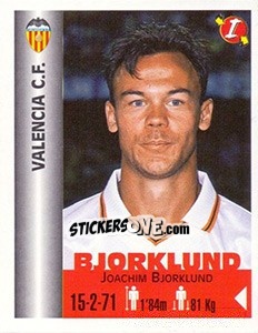 Sticker Joachim Bjorklund - Euro Super Clubs 1999 n. 341 - Panini