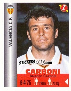 Figurina Amadeo Carboni - Euro Super Clubs 1999 - Panini