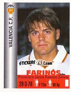 Sticker Francisco Javier Farinós Zapata - Euro Super Clubs 1999 - Panini