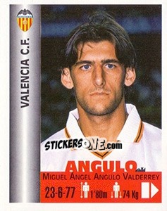 Figurina Miguel Ángel Angulo Valderrey - Euro Super Clubs 1999 - Panini
