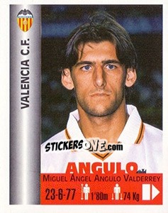 Sticker Miguel Ángel Angulo Valderrey - Euro Super Clubs 1999 n. 348 - Panini