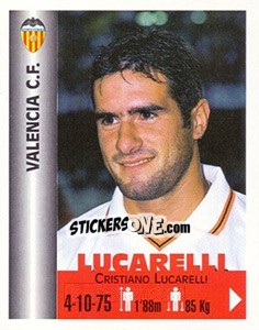 Cromo Cristiano Lucarelli - Euro Super Clubs 1999 - Panini