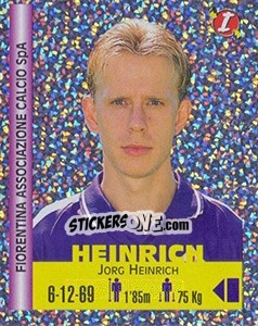Sticker Jorg Heinrich - Euro Super Clubs 1999 - Panini