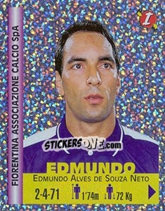 Sticker Edmundo Alves de Souza Neto - Euro Super Clubs 1999 n. 356 - Panini