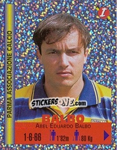 Sticker Abel Eduardo Balbo - Euro Super Clubs 1999 - Panini