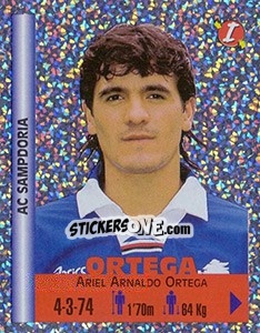 Sticker Ariel Arnaldo Ortega - Euro Super Clubs 1999 n. 361 - Panini