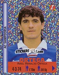 Cromo Ariel Arnaldo Ortega - Euro Super Clubs 1999 - Panini