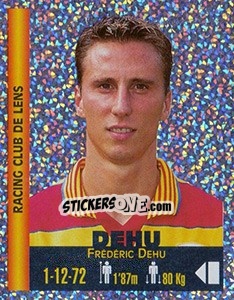 Cromo Frédéric Dehu - Euro Super Clubs 1999 - Panini