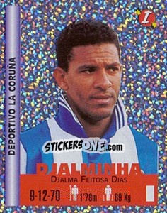 Cromo Djalma Feitosa Dias - Euro Super Clubs 1999 - Panini