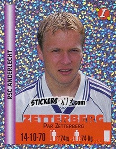 Figurina Par Zetterberg - Euro Super Clubs 1999 - Panini