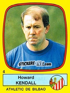 Sticker Howard Kendall - Liga Spagnola 1988-1989 n. 4 - Panini