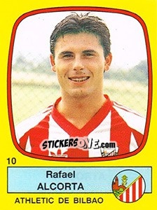 Cromo Rafael Alcorta - Liga Spagnola 1988-1989 n. 10 - Panini