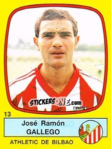 Sticker José Ramón Gallego - Liga Spagnola 1988-1989 - Panini