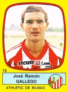 Cromo José Ramón Gallego - Liga Spagnola 1988-1989 n. 13 - Panini