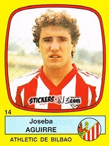 Cromo Joseba Aguirre - Liga Spagnola 1988-1989 - Panini
