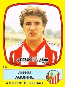 Sticker Joseba Aguirre - Liga Spagnola 1988-1989 n. 14 - Panini