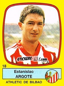 Sticker Estanislao Argote - Liga Spagnola 1988-1989 n. 18 - Panini