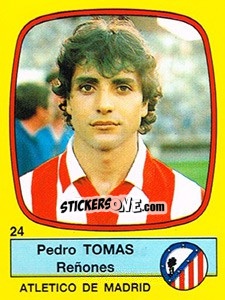 Cromo Pedro Tomas Reñones - Liga Spagnola 1988-1989 - Panini