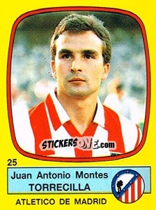Cromo Juan Antonio Montes Torrecilla - Liga Spagnola 1988-1989 - Panini