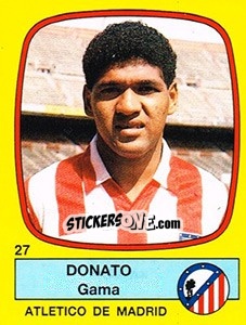 Sticker Donato Gama - Liga Spagnola 1988-1989 n. 27 - Panini