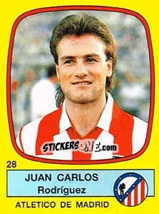 Sticker Juan Carlos Rodríguez - Liga Spagnola 1988-1989 n. 28 - Panini