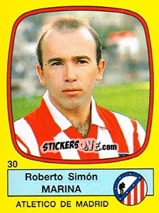 Sticker Roberto Simón Marina - Liga Spagnola 1988-1989 - Panini